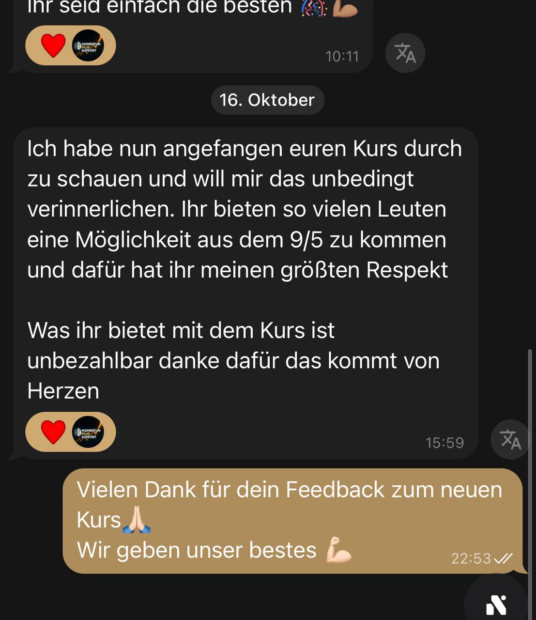 Community Feedback Kurs
