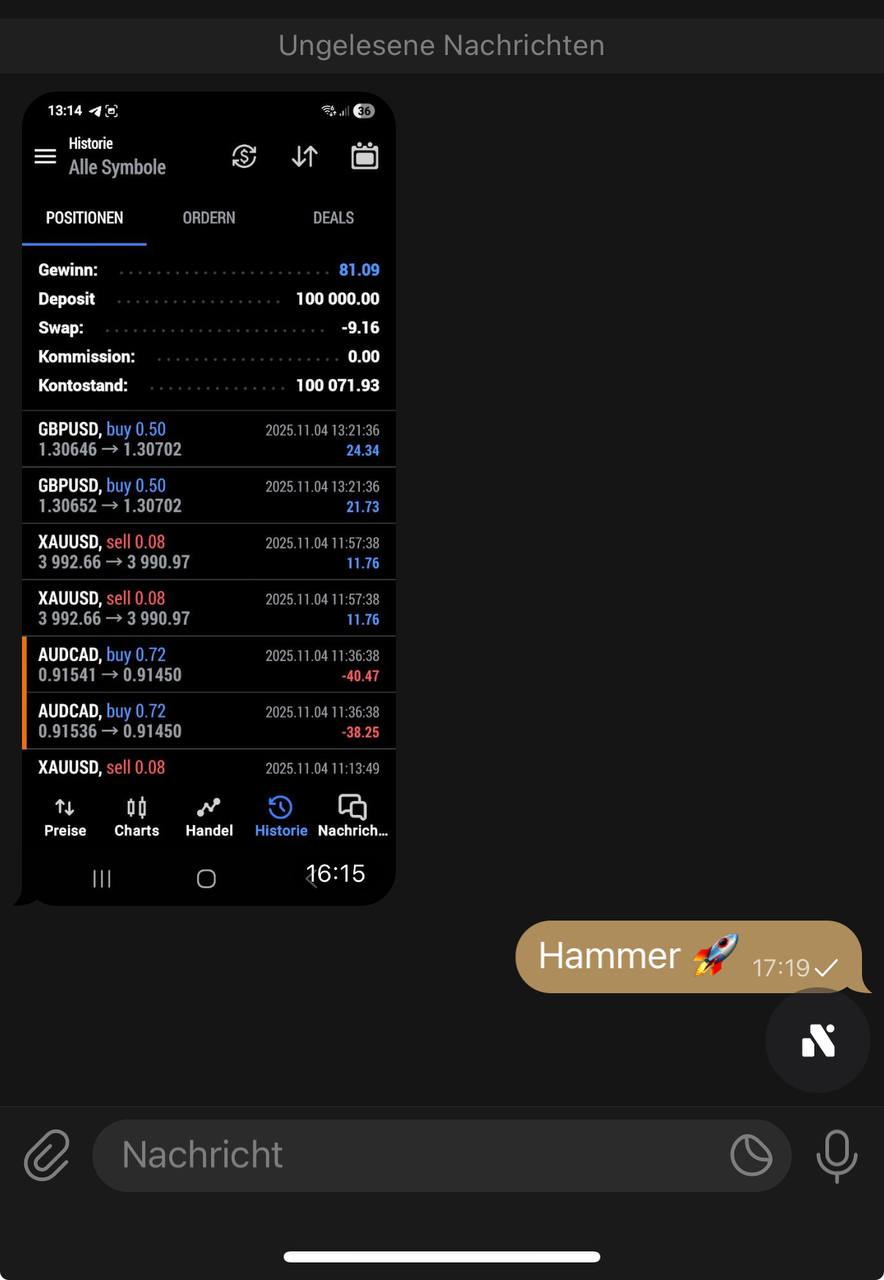 Trading Ergebnis $81